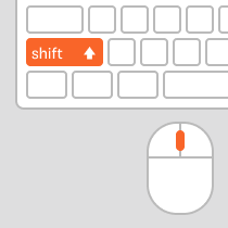 Scroll tip orange